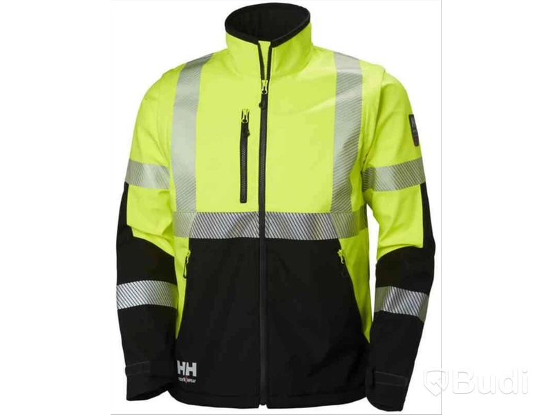 SOFTSHELLJACKA HELLY HANSEN, 74272-369 GUL, VARSEL ICU KLASS 3, STL. M