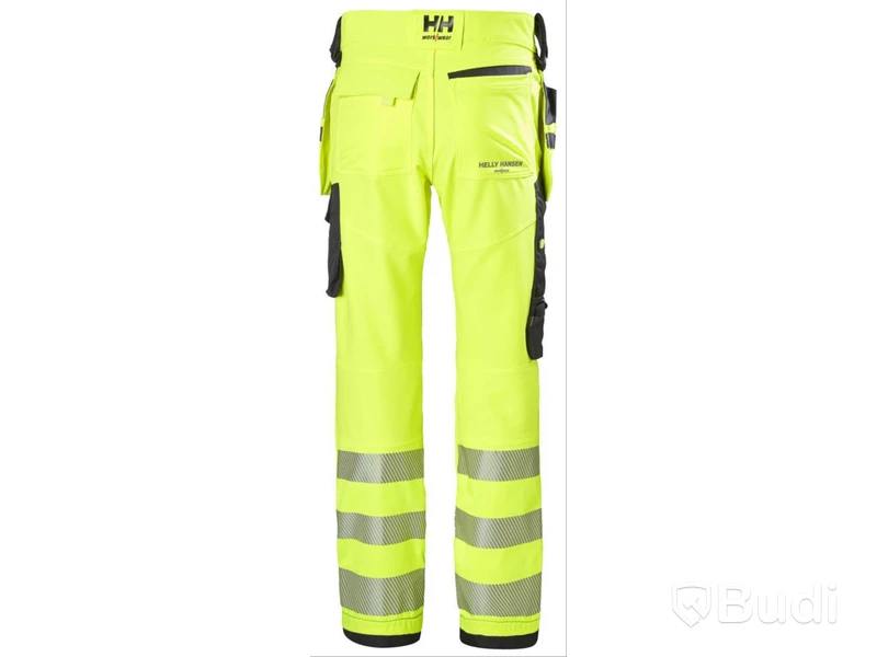 HANTVERKSBYXA HELLY HANSEN, 77472-369 GUL, VARSEL ICU KL2, STL. C48