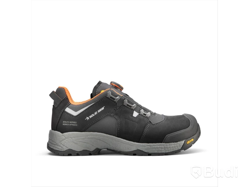 SKYDDSSKO SOLID GEAR, STL. 38, VAPOR 3, LOW BOA ESD S3 GRÅ