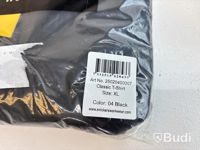 Hoodie och t-shirt Snickers, stl. XL, svarta