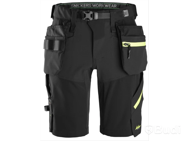 SHORTS SNICKERS, 6140 SVART, STRETCH FW HF, STL. 46