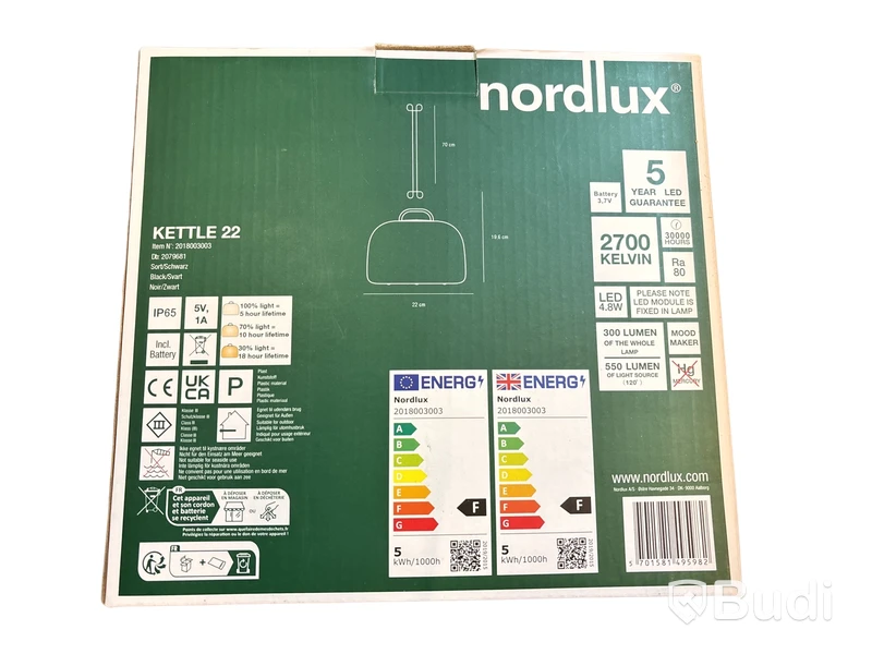 LAMPA OCH STATIV NORDLUX, KETTLE 22