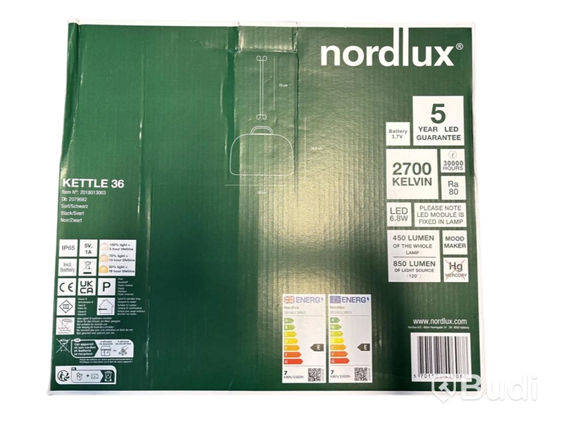 TAKARMATUR NORDLUX KETTLE 36 MED LED, IP65