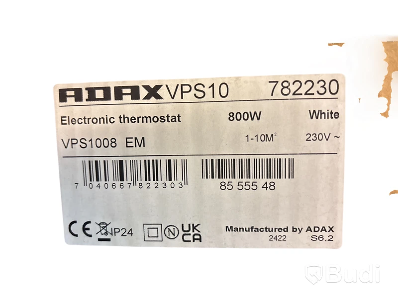 VÅTRUMSRADIATOR ADAX VPS1008E 800W