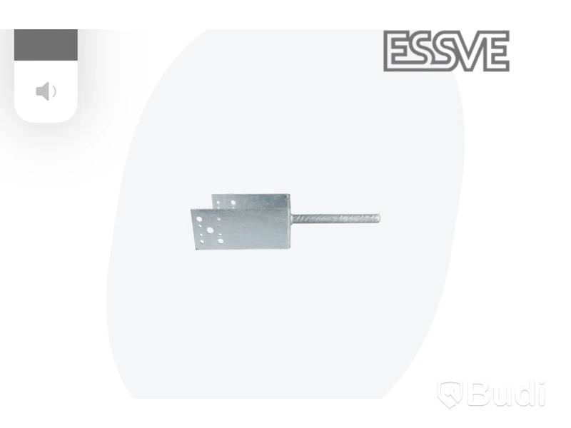 3 st. STOLPSKO ESSVE 5 mm, typ U, förzinkad