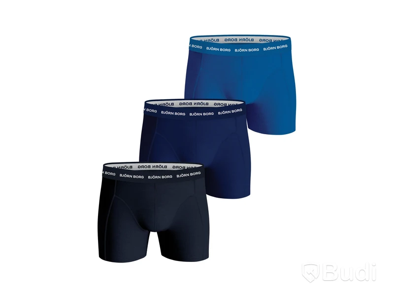 3 paket Boxers Björn Borg, stl. L, bomuld blå