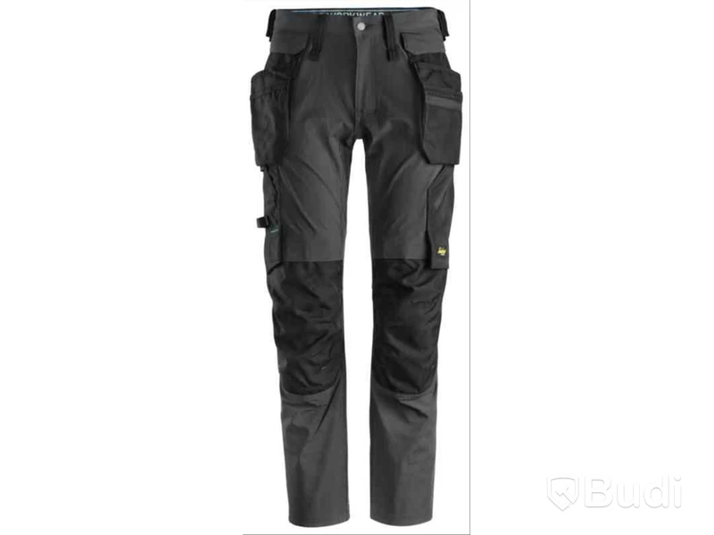 MIDJEBYXA SNICKERS 6208 M.GRÅ\/, SVART STRETCH LW HF STL 56