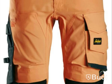 MIDJEBYXA SNICKERS 6343 ORANGE, \/SVART VARSEL KL2 STL 56