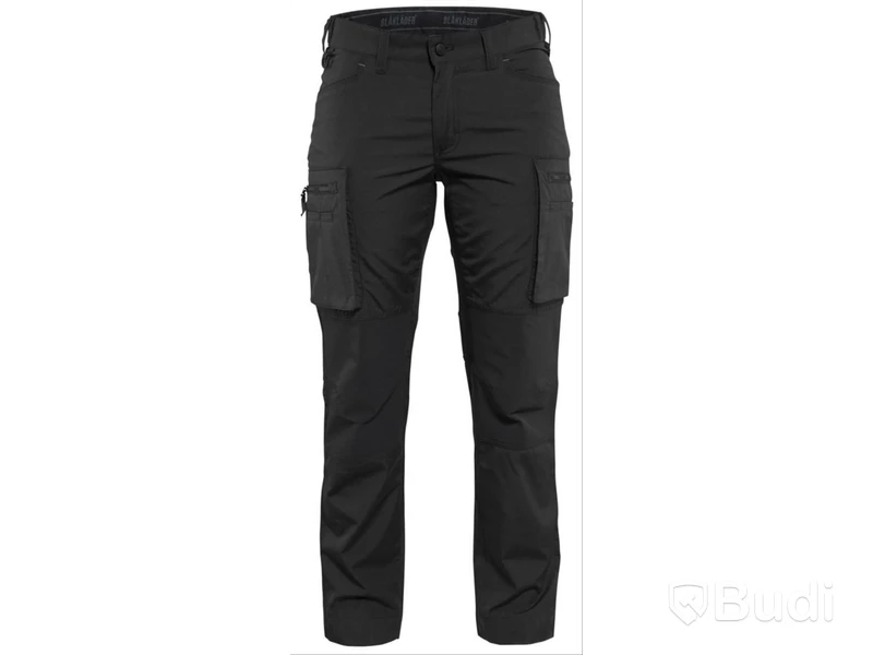 (NEW) WOMEN'S WAIST TROUSERS BLK 7159-1845, BLACK, SIZE C48
