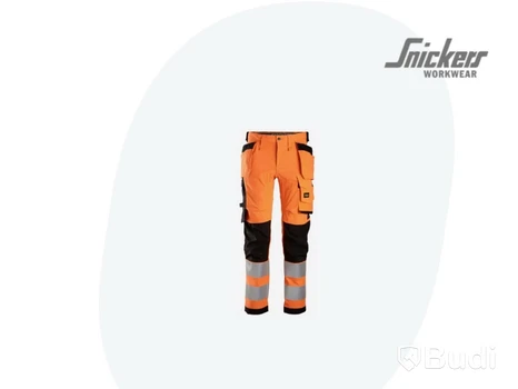 SNICKERS WORKWEAR 6243 AllroundWork Arbetsbyxa varsel, orange/svart size100