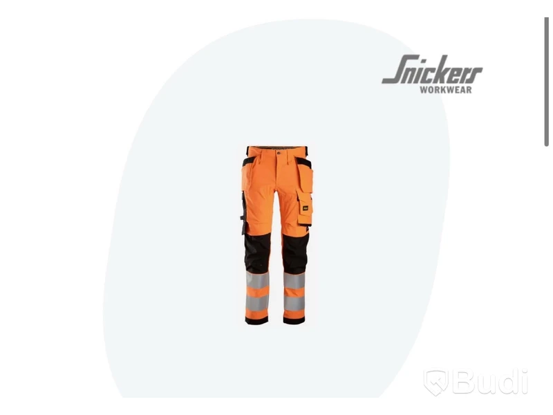 SNICKERS WORKWEAR 6243 AllroundWork Arbetsbyxa varsel, orange/svart size100