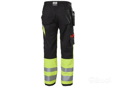 (NEW) WORK TROUSERS HH 77422-369 YELLOW, HI-VIS CLASS 1 ALNA 2.0 SIZE C62
