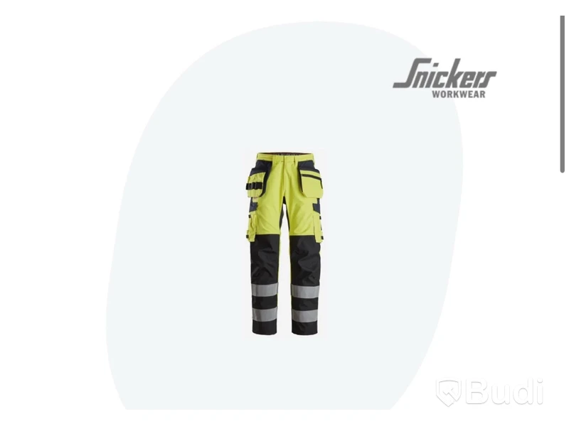 (NEW) SNICKERS WORKWEAR HI-VIS WORK TROUSERS 6264 SIZE 152
