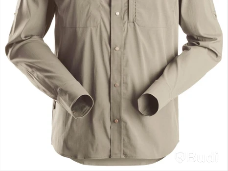 SKJORTA SNICKERS 8521 LW, LÅNGÄRMAD KHAKI STL. XL
