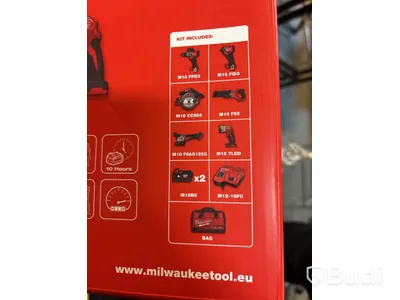KOMBIKIT  MILWAUKEE M18, FPP6E3-502B, 2X5,0AH, LADDARE