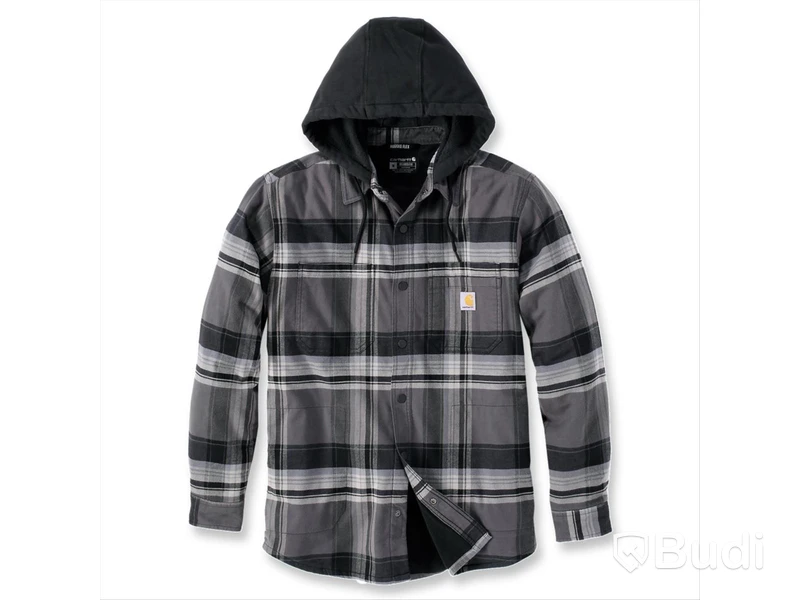 SKJORTA CARHARTT 105938N04, MED HUVA SVART/GRÅ STL. M