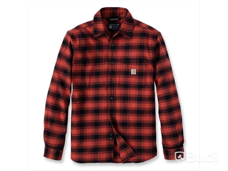 SKJORTA CARHARTT 105945R83, RÖD\/SVART STL. 2XL