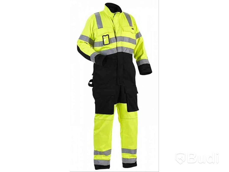 Overall Blåkläder 6373-1804 gul/svart, varsel, KL3 stl. C62