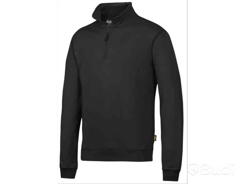 SWEATSHIRT SNICKERS 2818 SVART, KORT DRAGKEDJA STL. M