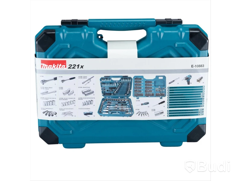 HANDVERKTYGSSATS MAKITA, E-10883, 221 DELAR