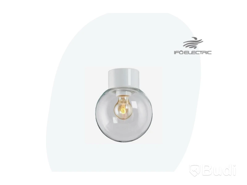 2 st. IFÖ ELECTRIC Classic Glob 180 Takarmatur IP54, rak, E27