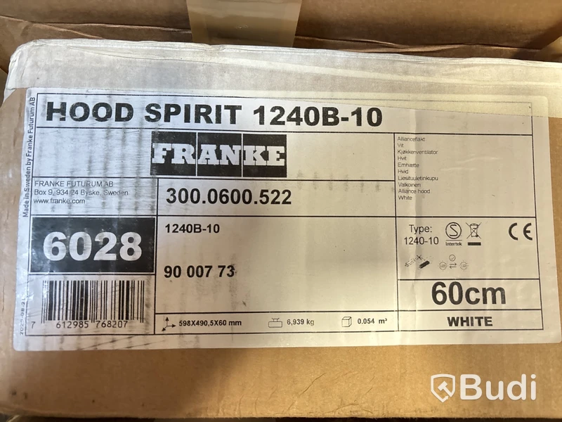 SPISFLÄKT FRANKE, 60CM, SPIRIT ALLIANCE LÄGENHET 1240B-10.