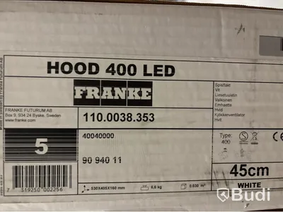 SPISFLÄKT FRANKE, HOOD 400 LED, 45 CM, VIT,
