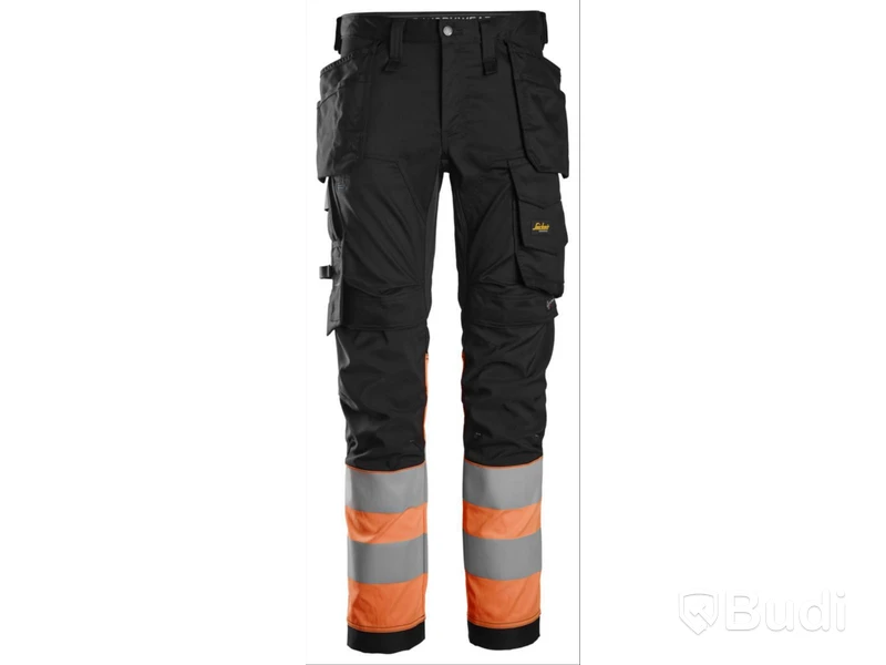 MIDJEBYXA SNICKERS 6234 SVART/ORANGE VARSEL HF KL1, STL. 52