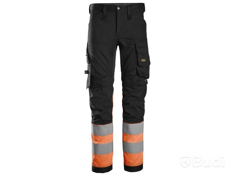 MIDJEBYXA SNICKERS 6334 SVART/ORANGE VARSEL KL1, STL. 160