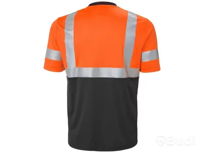 T-SHIRT HELLY HANSEN H 79254-269 ORANGE/SV, VARSEL KL1 ADDVIS STL. XS