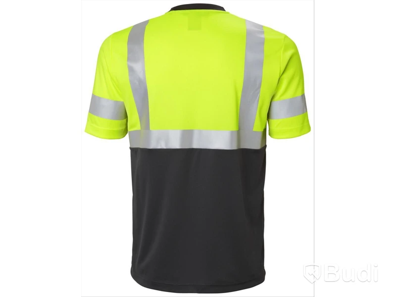 T-SHIRT HH 79254-369 GUL/SVART, VARSEL KL1 ADDVIS STL. S