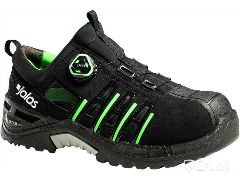 SKYDDSSKO JALAS 9925 EXALTER, EASYROLL S1P SVART/LIME STL. 35
