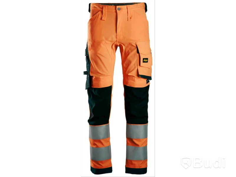 VARSELBYXA SNICKERS 6343 ORANGE/SVART VARSEL KL2, STL. 158