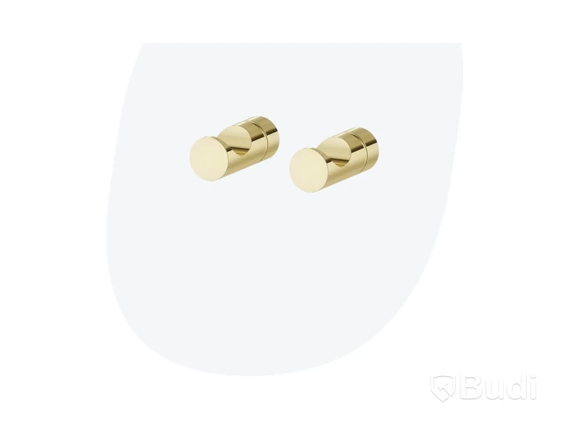 3 st. MORA INXX II Handdukskrok 2-pack, polerad mässing PVD