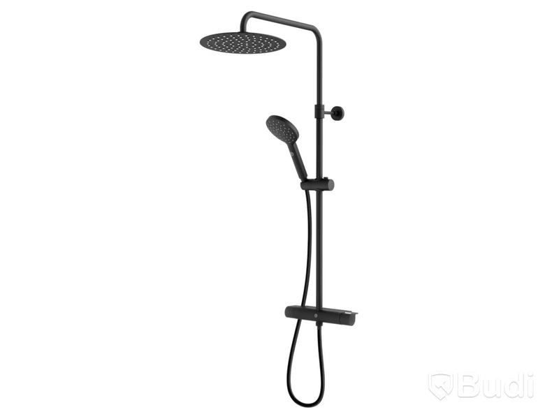 TAKDUSCHPAKET GBG ESTETIC ROUND, 160CC, SVART