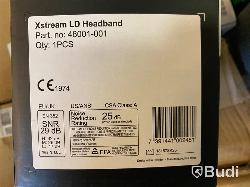 HÖRSELKÅPA HELLBERG XSTREAM, HJÄSSBYG MEDHÖRNING BLUETOOTH