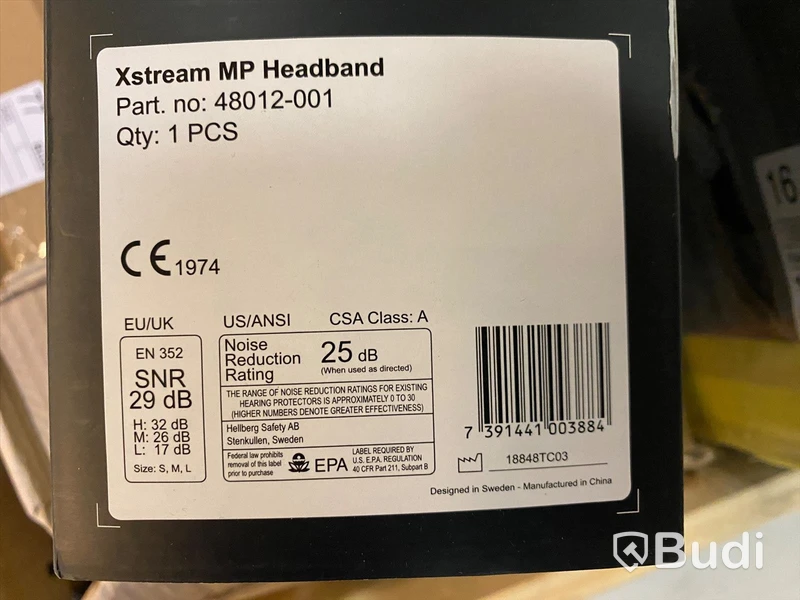 HÖRSELKÅPA HELLBERG XSTREAM MP, HJÄSLBYGGEL MULTIPOINT BT LD
