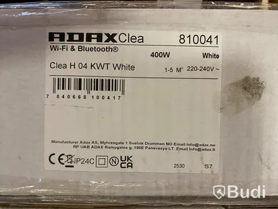 RADIATOR ADAX CLEA H 04 KWT VIT 230V