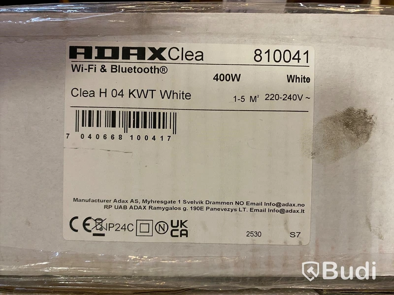 RADIATOR ADAX CLEA H 04 KWT VIT 230V