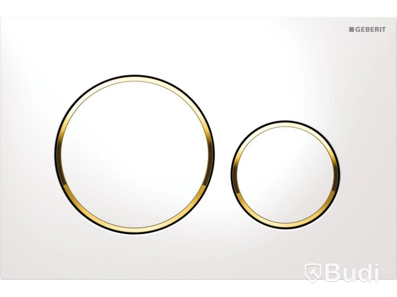 SPOLPLATTA GEBERIT, SIGMA20 (PLAST), VIT/FÖRGYLLD