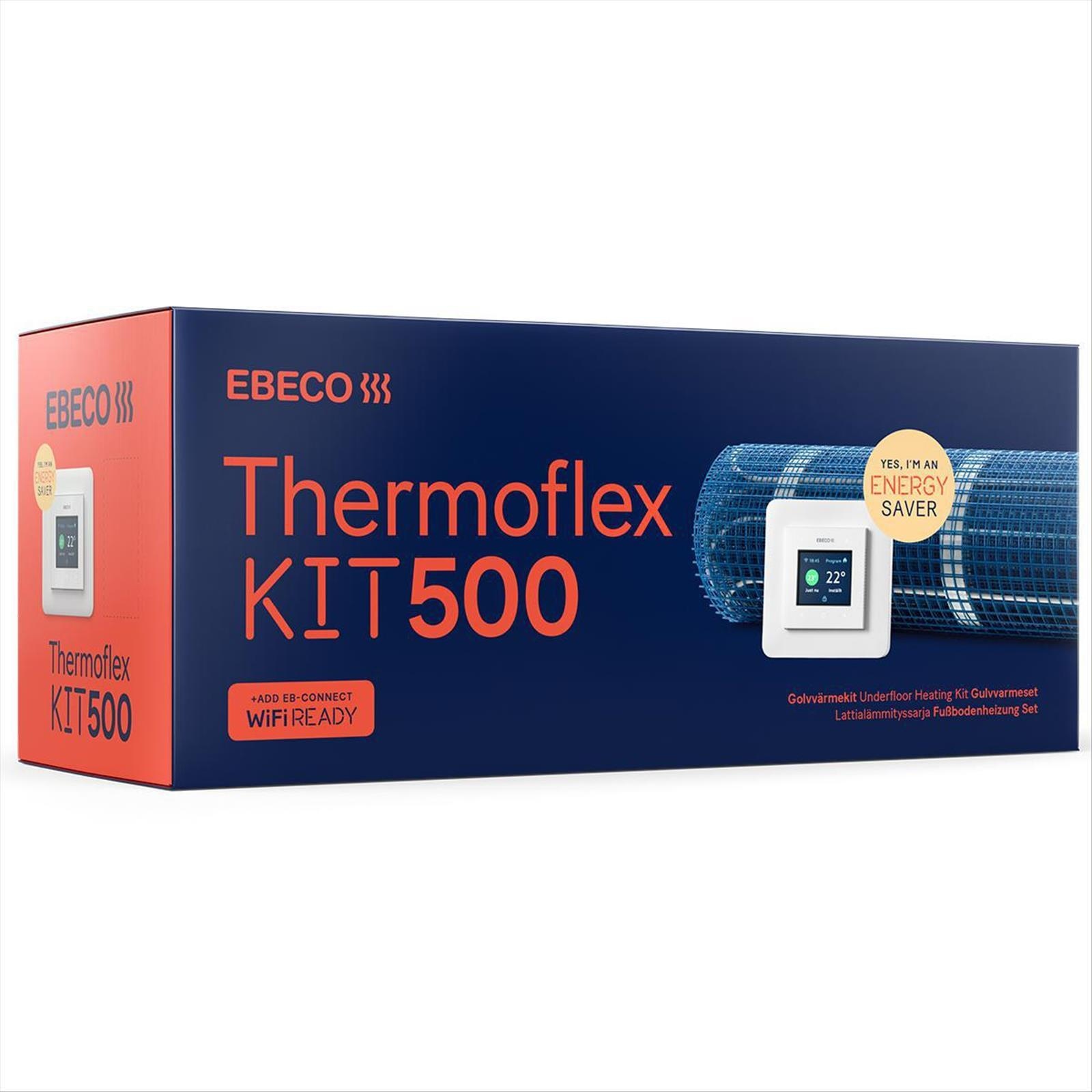 VÄRMEKABELMATTA KIT EBECO, 2.1 M2, THERMOFLEX KIT 500 250W