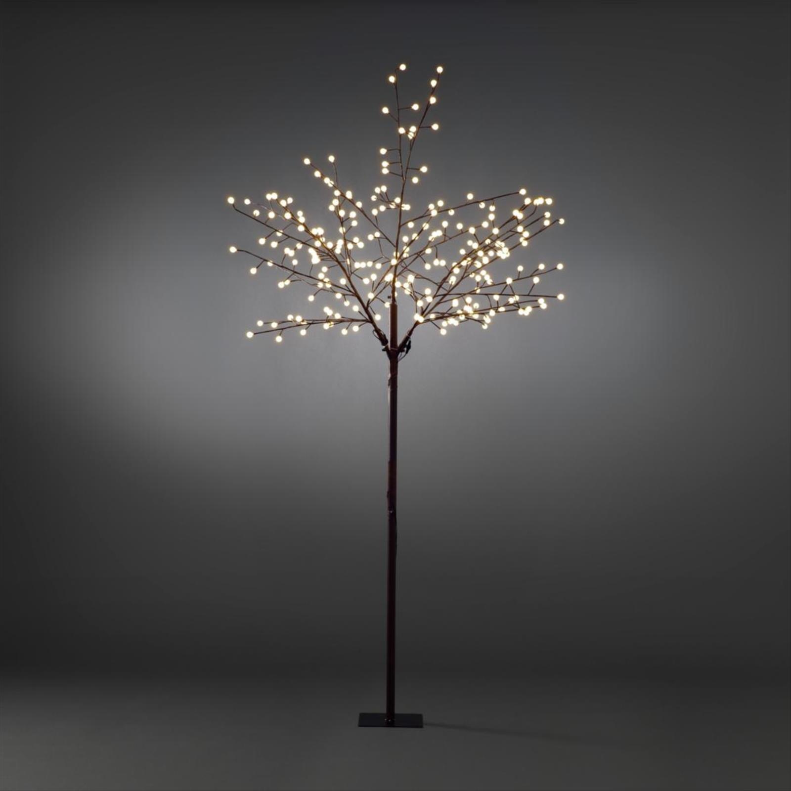 LJUSTRÄD KONSTSMIDE, VARMVIT LED, 250 CM, BRUNT