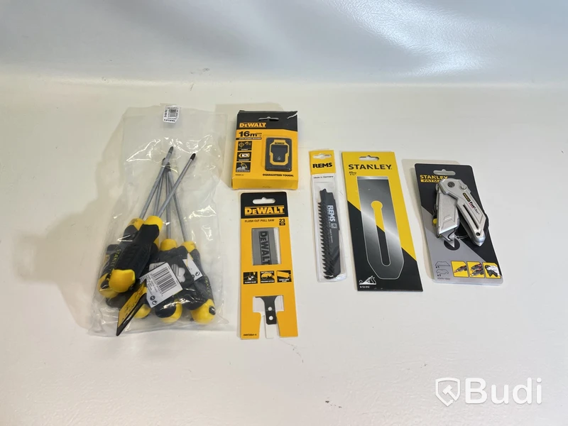 Diverse verktyg, Dewalt, Rems och Stanley