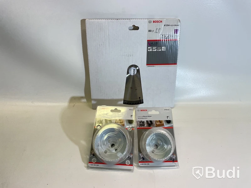 2 st Hålsågar och 1 sågklinga, Bosch