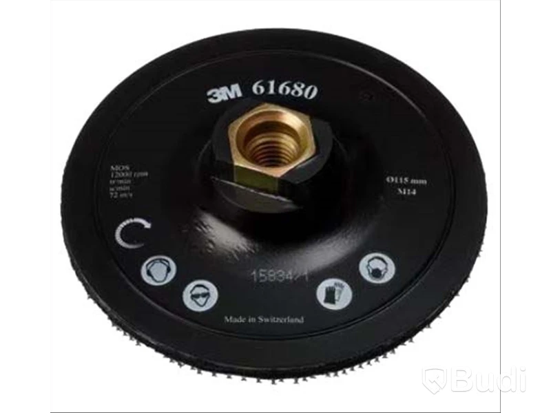 3M™ UNDERLÄGGSPLATTA MED CENTERPINNE, 115 MM, M14