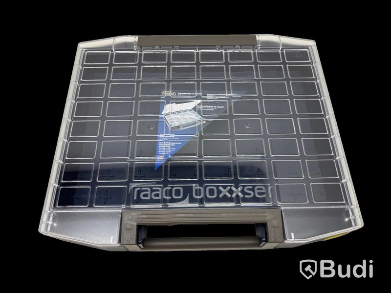 SORTIMENTBOX RAACO, BOXXSER 80, 8X8-0 MÖRKBLÅ/GRÅ