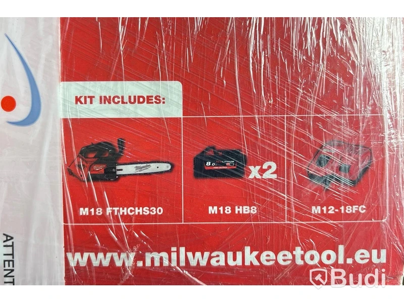 KEDJESÅG MILWAUKEE, M18 FTHCHS, 802, 2X8,0AH, SNABBLADDARE
