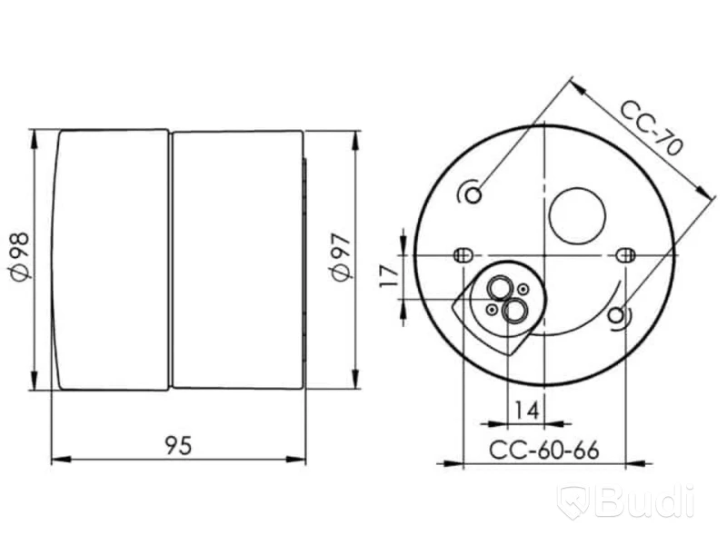 3 ST. VÄGG-/TAKLAMPA IFÖ ELECTRIC OPUS 100/100 IP44 RAK VIT