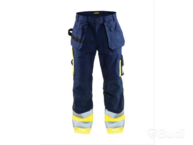 MIDJEBYXA BLÅKLÄDER, MARIN/GUL VARSEL KL 1 STL. C52