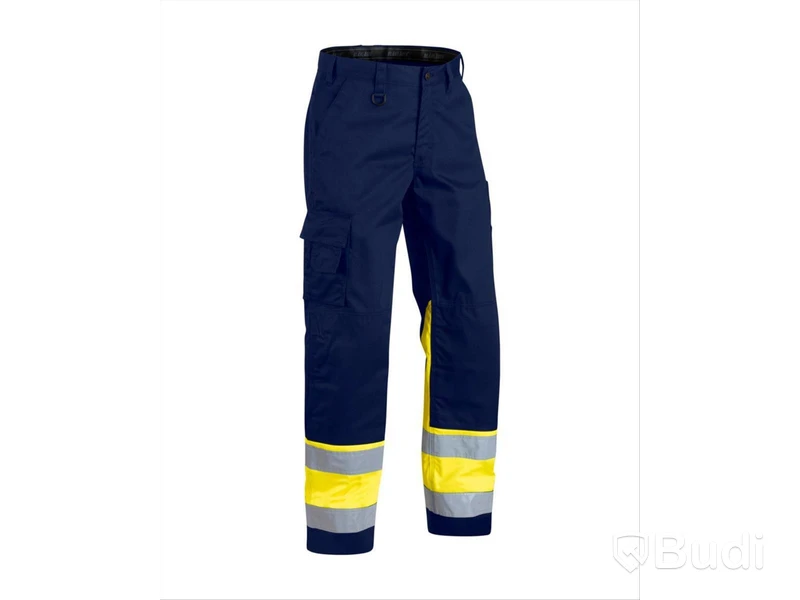 MIDJEBYXA BLÅKLÄDER MARIN/GUL VARSEL KL 1 STL. C52
